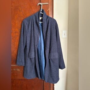 Blue jacket with silk lining. Perfect for fall.